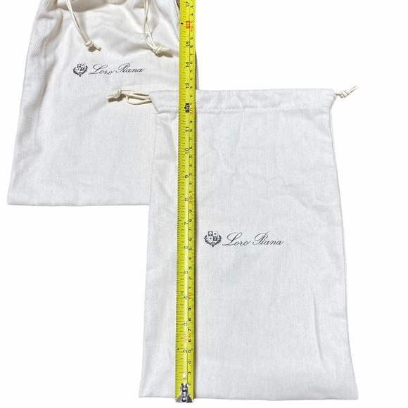 Loro Piana • Set (2) Shoe Dust Bags Cotton Italy - Picture 10 of 10